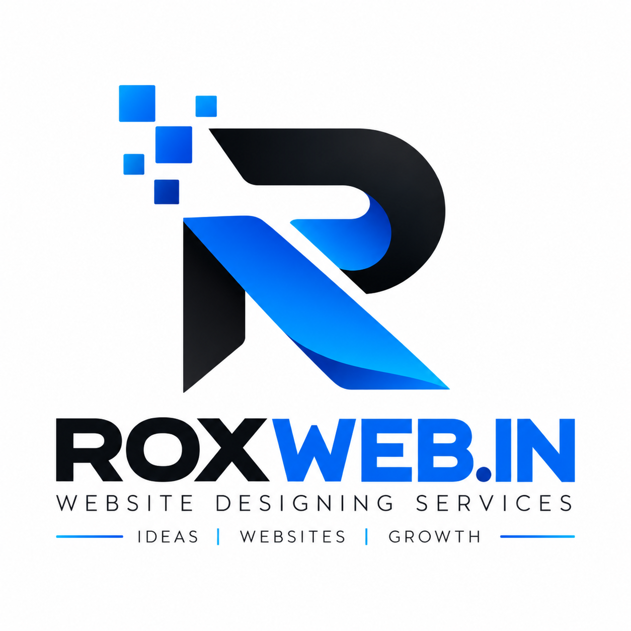 ROXWEB.IN Website Designing Services Logo